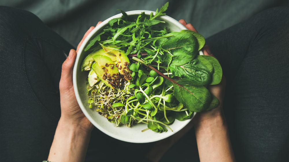 a bowl of vegan food